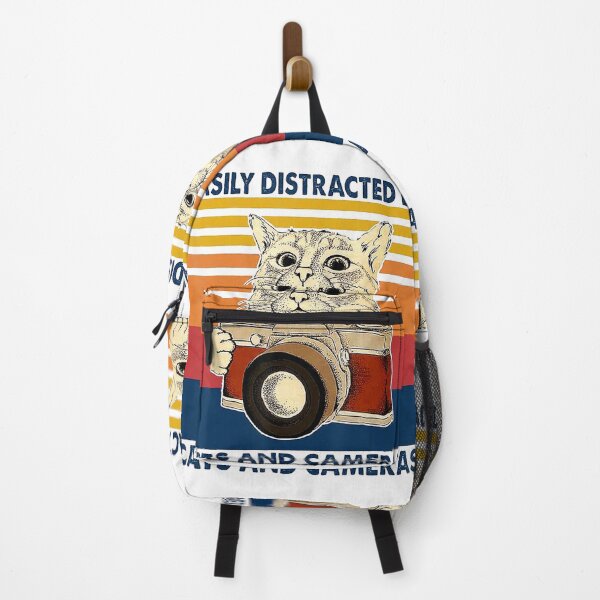 Item preview, Easily Distracted By Cats And Cameras Vintage designed and sold by DuineGrise.