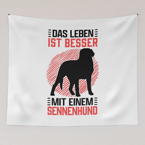 Item preview, Living with the Swiss Mountain Dog Farm dog saying designed and sold by madgrfx.
