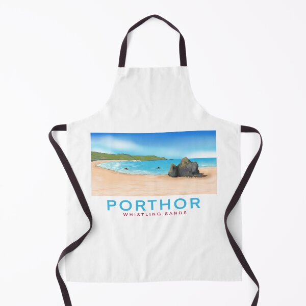 Item preview, Porthor (Whistling Sands) Llyn Peninsula, North Wales, vintage style travel poster designed and sold by littlecatcreate.