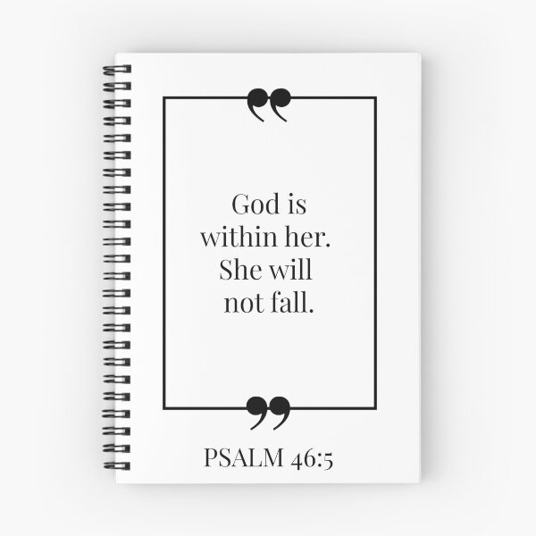 Item preview, God is within her. She will not fall- Psalms Bible Quote designed and sold by MuseTheQuote1.