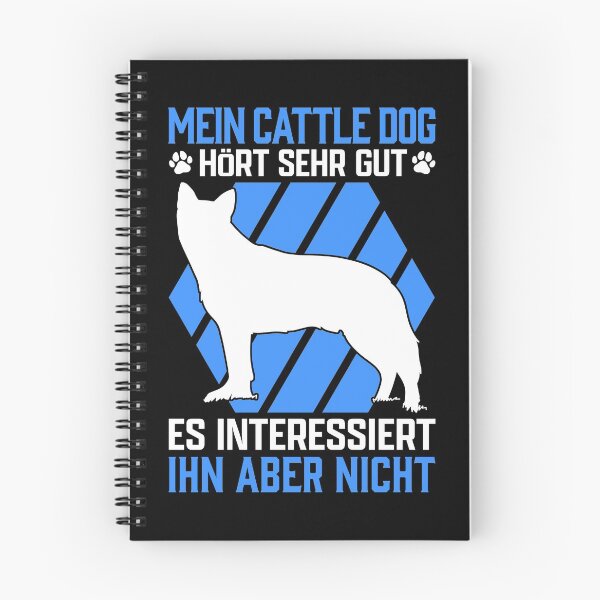 Artikelvorschau, Australian Cattle Dog hört gut Treibhund Spruch entworfen und verkauft von madgrfx.