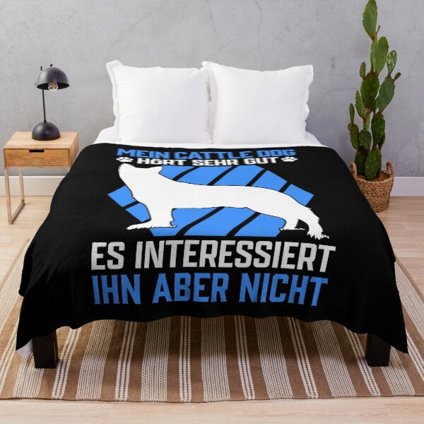 Artikelvorschau, Australian Cattle Dog hört gut Treibhund Spruch entworfen und verkauft von madgrfx.