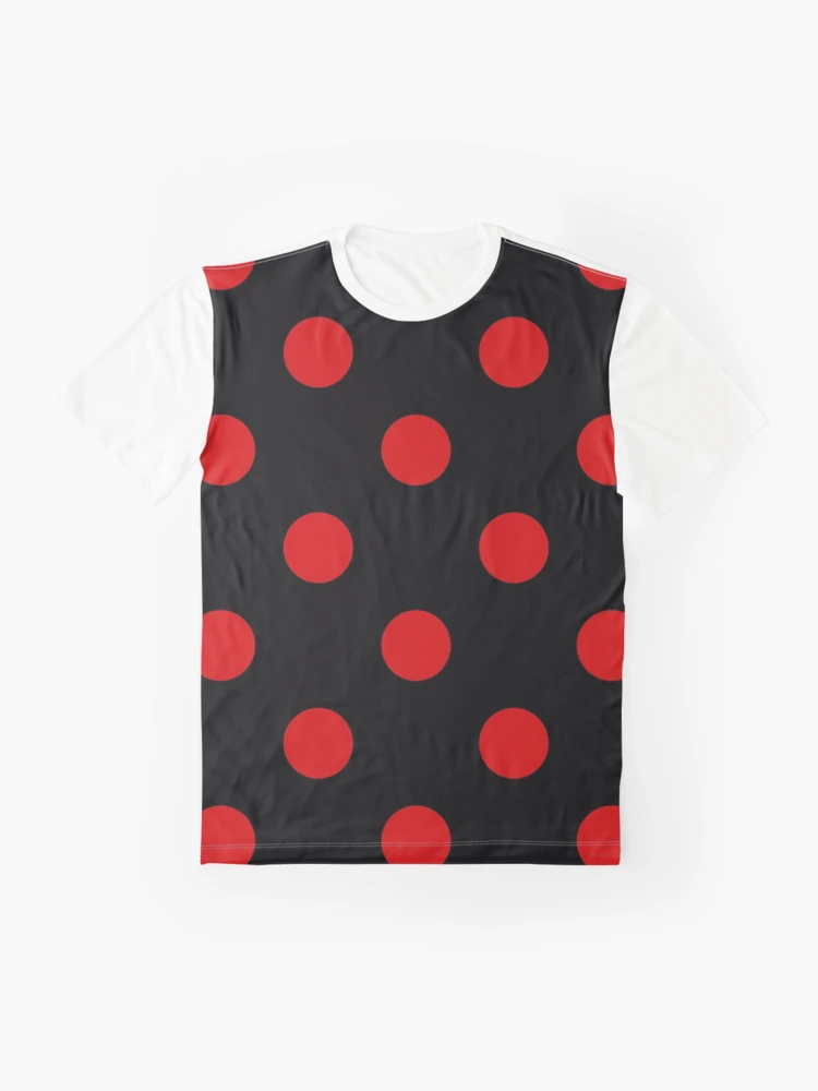 Stepping Stone - Black and Red Polka Dot Shirt (Size XS, S, M, L