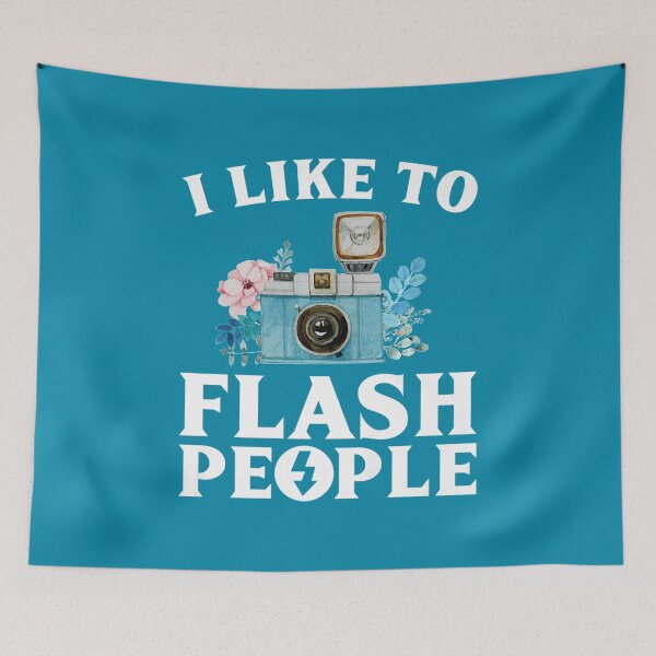 Item preview, I Like To Flash People Funny Photography Vintage Camera designed and sold by DuineGrise.