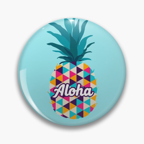 Item preview, Summer Pineapple Retro color fashion Geometry Aloha Hawaii  designed and sold by sunnyhou.