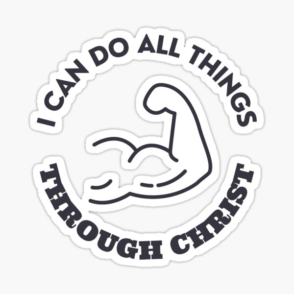 2023 LDS Youth Theme Sticker style 004, I Can Do All Things Through Christ,  STICKERS, Decals, YW Theme, Gifts, Missionary Stickers 