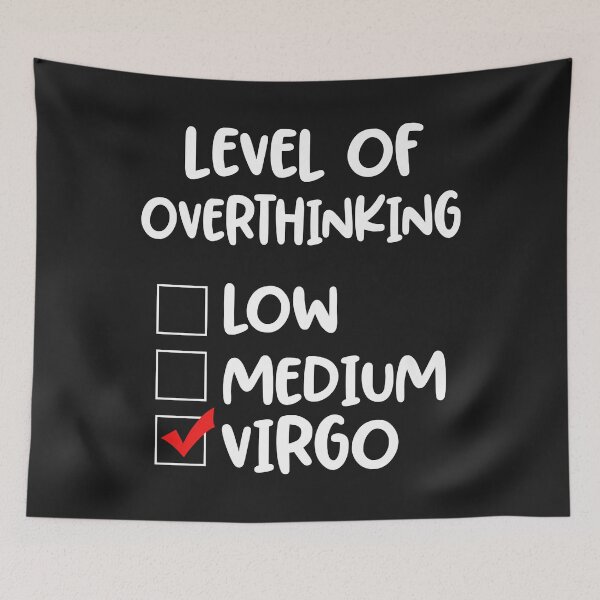 Item preview, Level Of Overthinking Virgo Funny Zodiac Sign Gift Premium designed and sold by edithkelly.