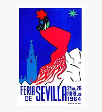 Spanien 1964 Sevilla April Fair Poster Fotodruck