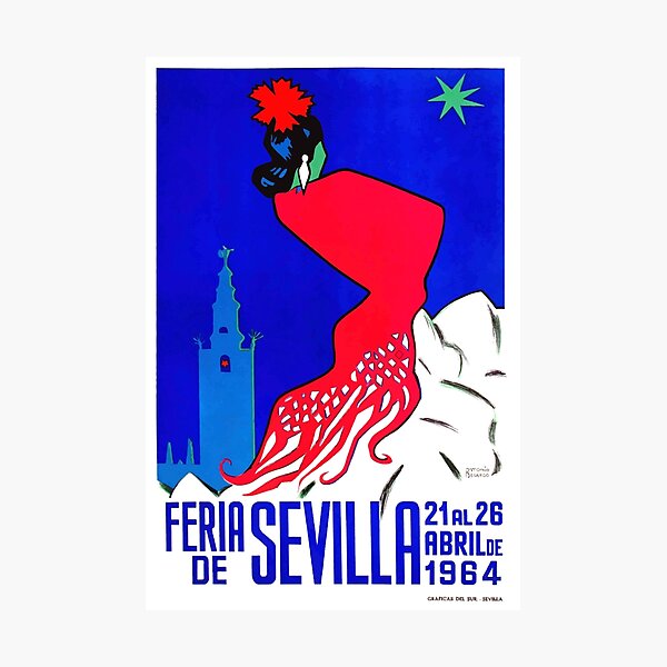 Spain 1964 Seville April Fair Poster Photographic Print