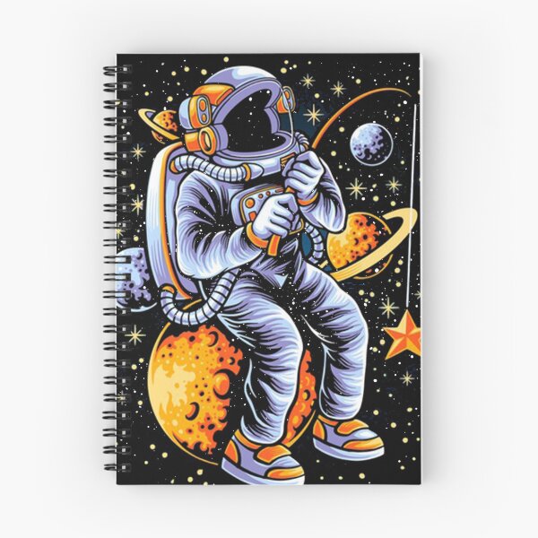 Item preview, Astronaut Beautiful Colorful Design Spiral Notebooks , Hardcover designed and sold by Count Timer.