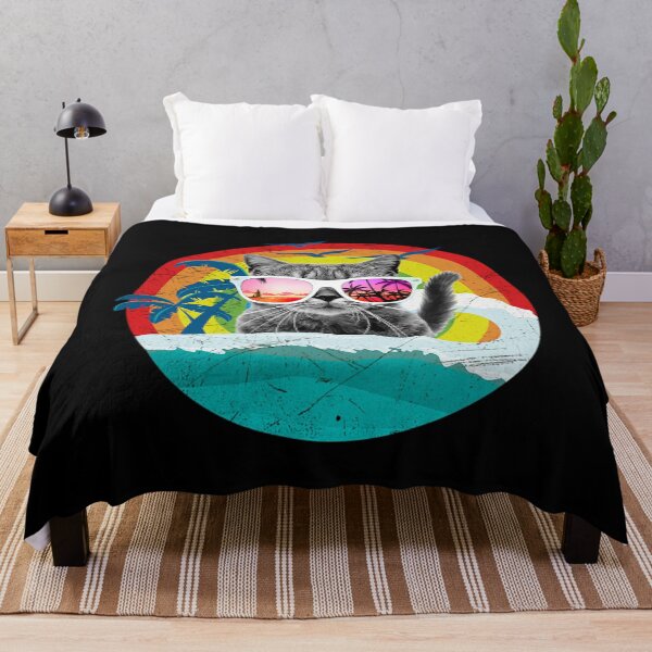 Item preview, Cat T-ShirtFunny Cat on Rainbow Beach designed and sold by KenArafan.
