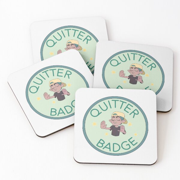 Artikelvorschau, Quitter Badge (Das Eulenhaus | Perfektes Geschenk | Eulenhausgeschenk entworfen und verkauft von sosoblan.