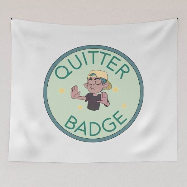 Artikelvorschau, Quitter Badge (Das Eulenhaus | Perfektes Geschenk | Eulenhausgeschenk entworfen und verkauft von sosoblan.
