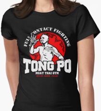 NEW TONG PO MUAY THAI FIGHTER VILLAIN KICKBOXER VAN DAMME MOVIE Women's Fitted T-Shirt