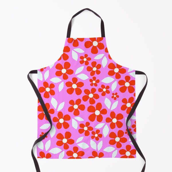 Item preview, Bloom Happy! Retro Floral Pattern Collage Nº2 Red and Pink designed and sold by Dominiquevari.