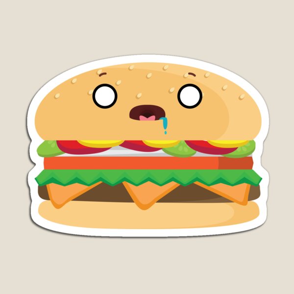 Cheeseburger Magnets Redbubble - cheese burger song id roblox roblox promo codes