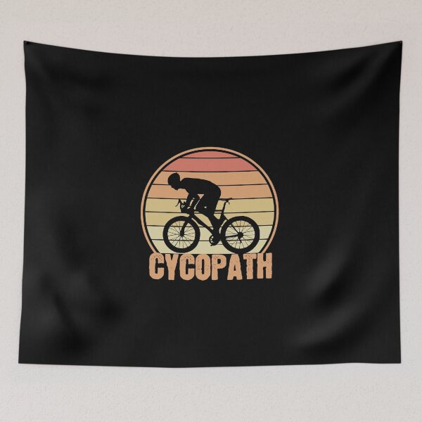Item preview, Cycling Cycopath funny cyclist | Retro Mountain Biking and cycling design | Gifts for cycling and mountain biking lovers designed and sold by Violet Treasures.