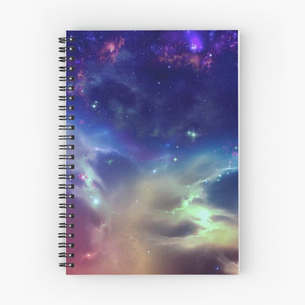Item preview, multicolored special space design for your spiral notebooks designed and sold by Count Timer.