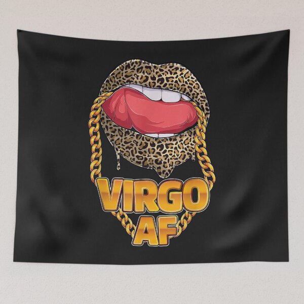 Item preview, Virgo Af Girl Juicy Lips leopard Astrology Zodiac sign designed and sold by edithkelly.