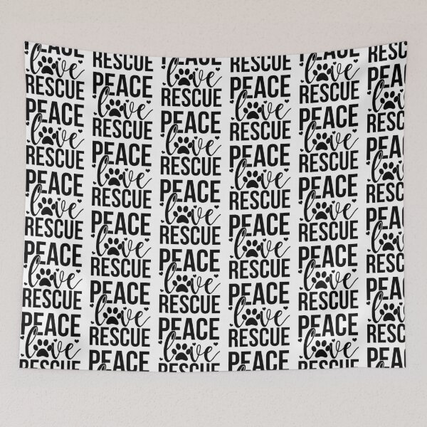 Item preview, Peace love and rescue designed and sold by AnveeBubbles.