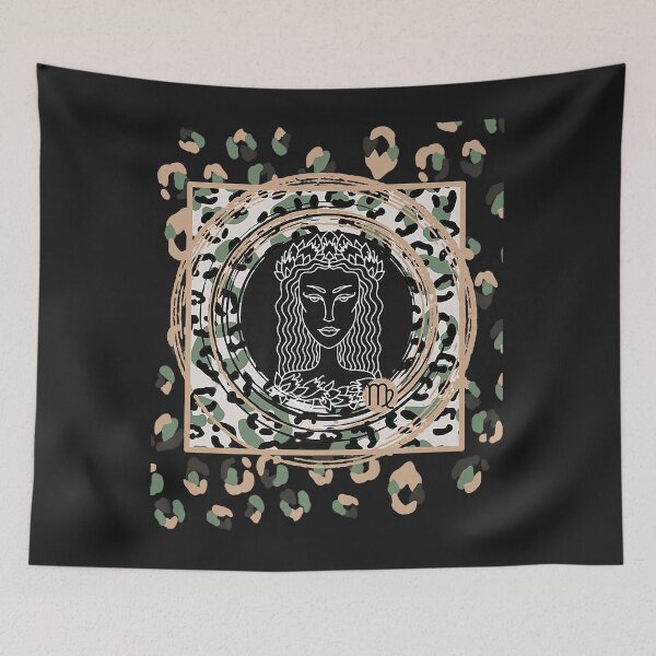 Item preview, Virgo August Leopard Zodiac Horoscope Art Astrology Premium designed and sold by edithkelly.