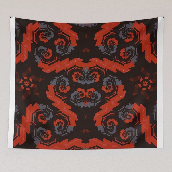 Item preview, Black and red Geometric artwork designed and sold by geometric01MG.