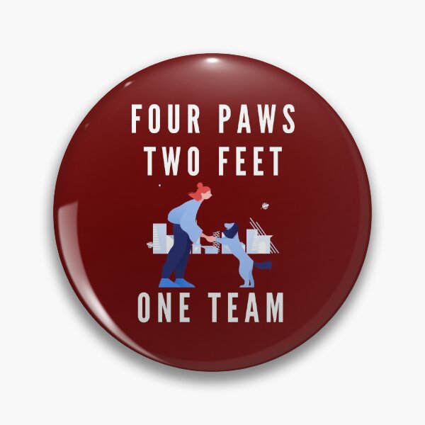 Item preview, Four Paws Two Feet One Team - Dog Fanatics designed and sold by VikGen.