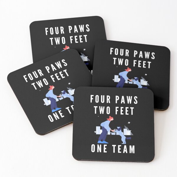 Item preview, Four Paws Two Feet One Team - Dog Fanatics designed and sold by VikGen.