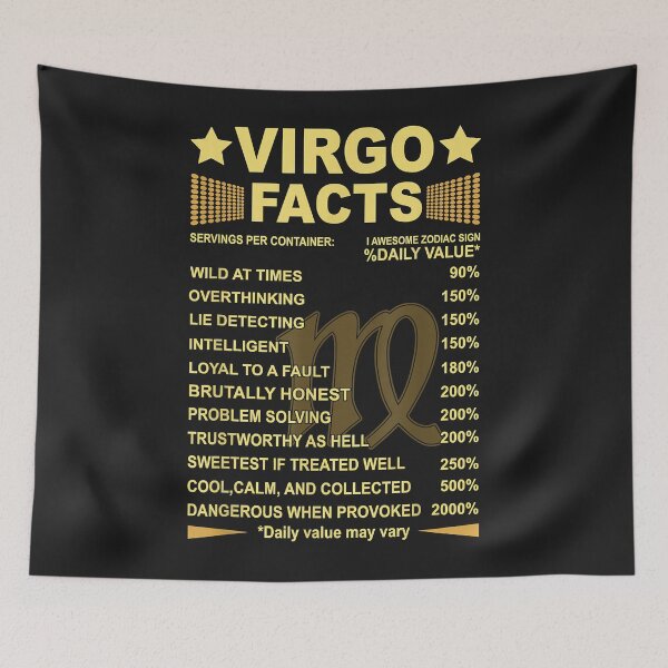 Item preview, Virgo Facts Zodiac Funny Virgo Birthday Gift Tee designed and sold by edithkelly.