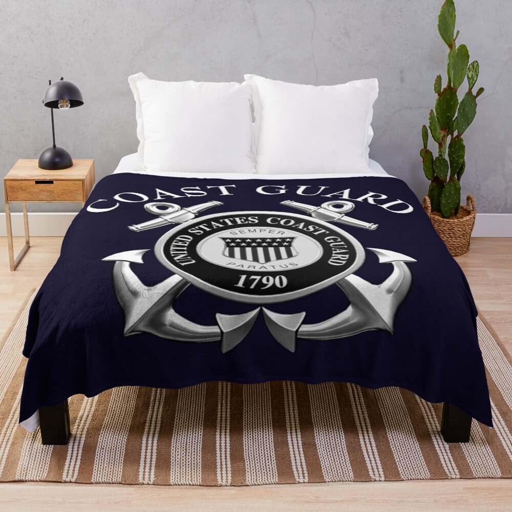 US Coast Guard Throw Blanket