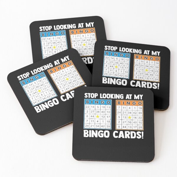 Item preview, Stop Looking At My Bingo Cards! Bingo Player Bingo Cards designed and sold by Nessshirts.