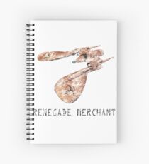 Renegade Merchant - with retro font - distressed Spiral Notebook