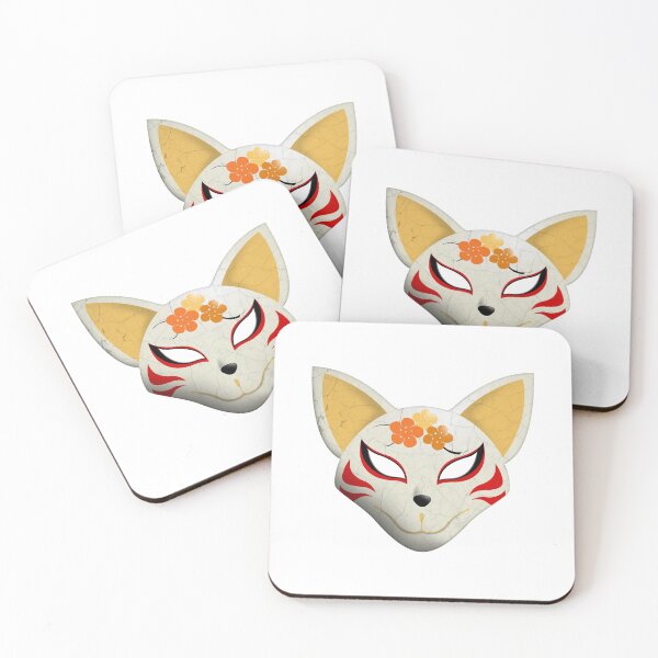 Item preview, Fox kabuki mask designed and sold by lamouchenoire.