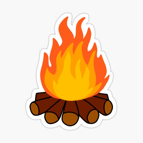 Item preview, Campfire | Firewood | Flames | Camping | Summer Camp designed and sold by beckyddesigns.