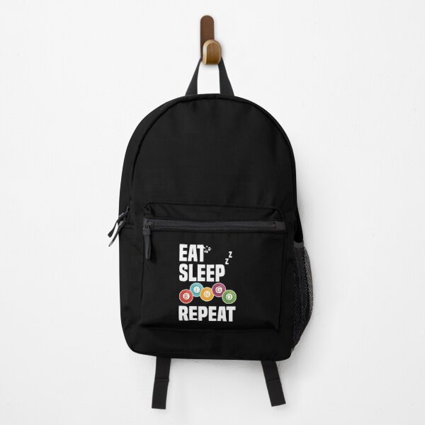 Item preview, Eat Sleep Bingo Repeat Bingo Balls Bingo Addict Bingo Cards designed and sold by Nessshirts.