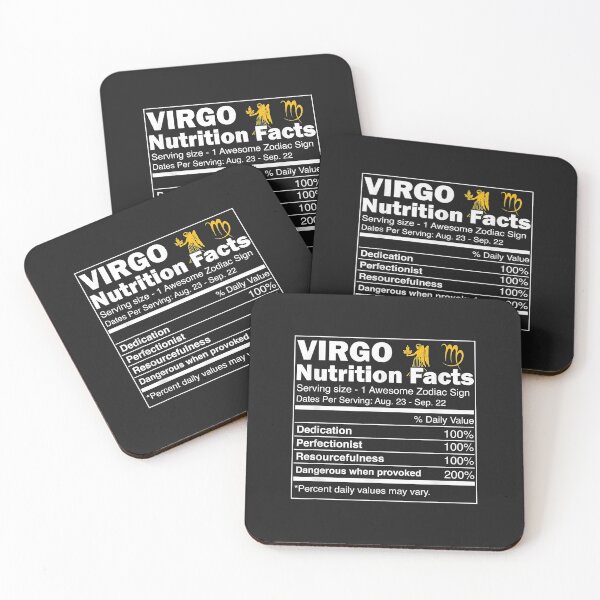 Item preview, Virgo Nutrition Facts Zodiac Sign Horoscope designed and sold by edithkelly.