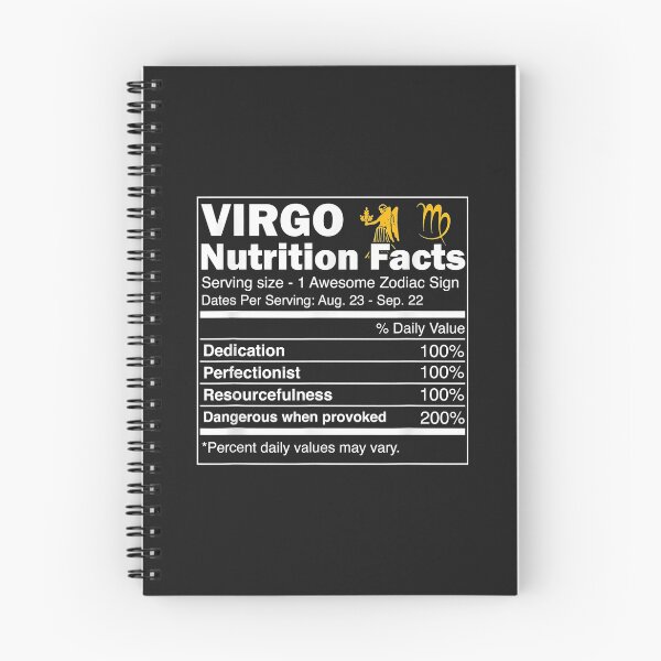 Item preview, Virgo Nutrition Facts Zodiac Sign Horoscope designed and sold by edithkelly.