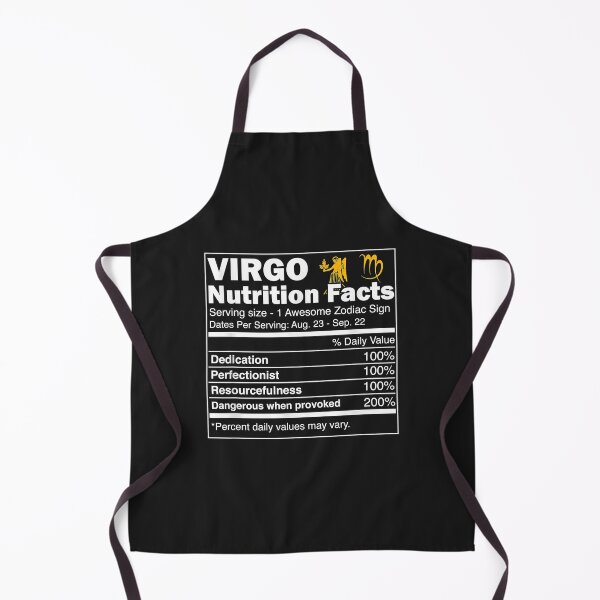 Item preview, Virgo Nutrition Facts Zodiac Sign Horoscope designed and sold by edithkelly.