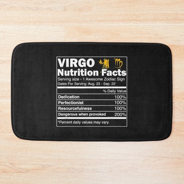 Item preview, Virgo Nutrition Facts Zodiac Sign Horoscope designed and sold by edithkelly.