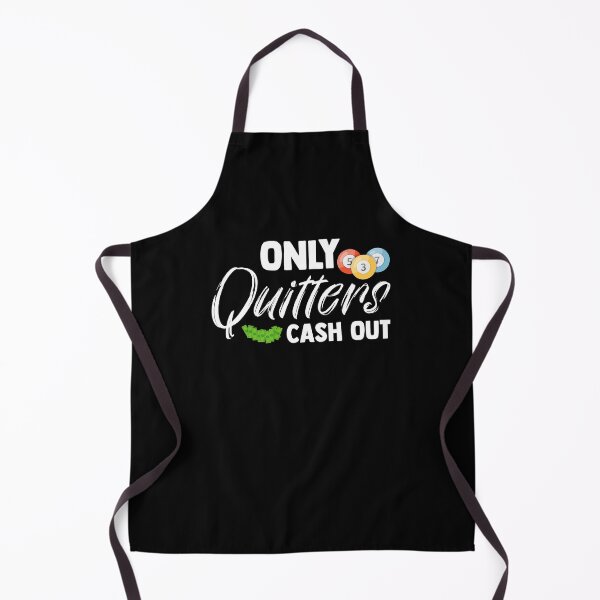 Item preview, Only Quitters Cash Out Lucky Player Bingo Balls designed and sold by Nessshirts.