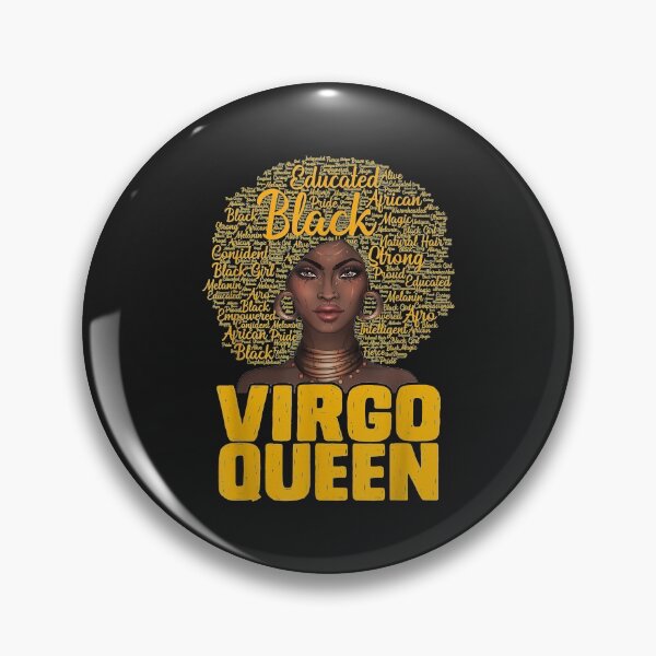 Item preview, Virgo Queen Black Woman Afro Natural Hair African American designed and sold by edithkelly.