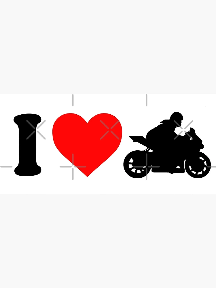 I Love Motorbikes Womens Shirt | Photographic Print