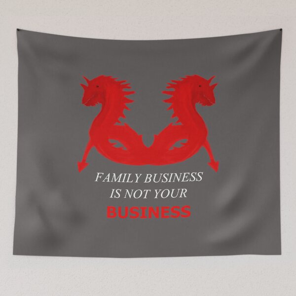 Item preview, Family Business Is Not Your Business (Two Red Sea Serpents) designed and sold by SelfUpgrade.