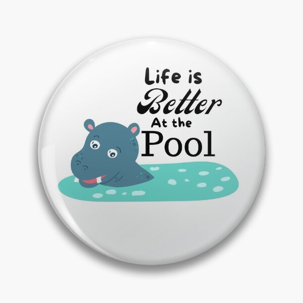 Item preview, Best seller clásico la vida es mejor en la piscina lindo hipo designed and sold by Socool101.