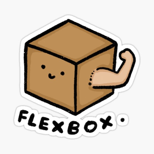 Flexbox CSS Web Developer Sticker/ Shirt/ Cushion Sticker