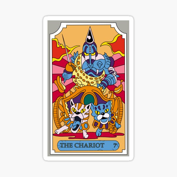 The Chariot JoJo Tarot Card - HD Sticker