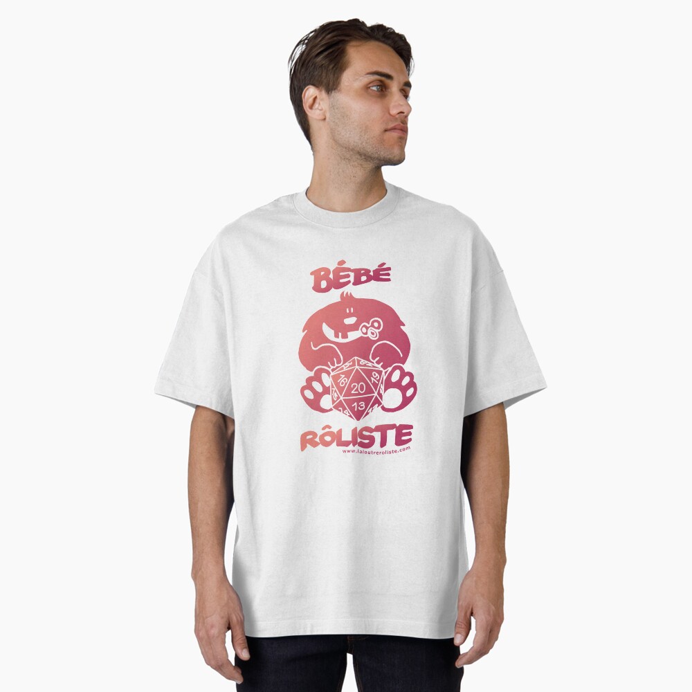 Aperçu de l'œuvre T-shirt oversize créée et vendue par LaLoutreRoliste.