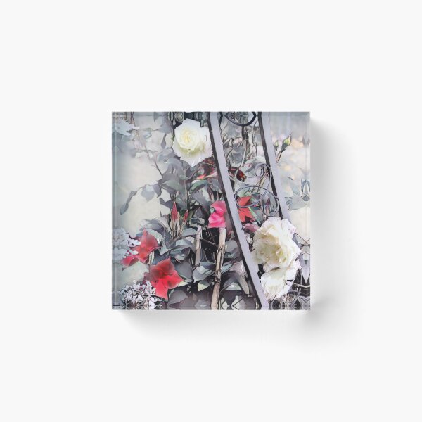 Item preview, Rose tendril with white roses designed and sold by Patricia Piotrak.