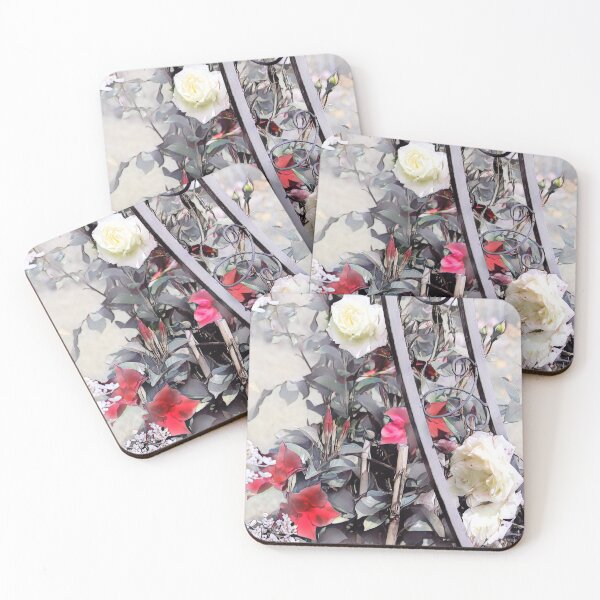 Item preview, Rose tendril with white roses designed and sold by Patricia Piotrak.