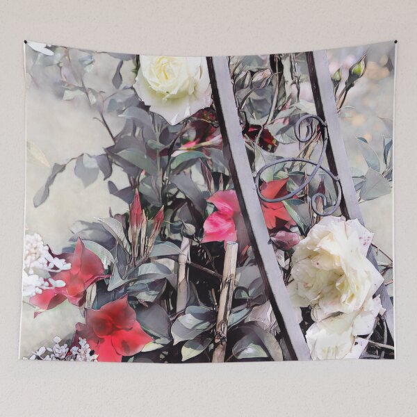 Item preview, Rose tendril with white roses designed and sold by Patricia Piotrak.